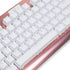 Granvela ABS Keycaps Set for Mechanical Keyboards, 104 Keys | for RGB Backlit | ANSI US-Layout | Campatible with 100% 75% 65% 60% MX Keyboard-Whit...