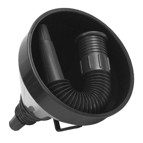 Flex Funnel - Wide Mouth Flexible Funnel with Handle, Multi-Functional Large Plastic Automotive Funnels for Cars and Motorcycles, Engine Oil, Liqu...