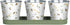Bee Print Herb Pots with Tray | for Windowsill or Balcony | Indoor or Outdoor Use...