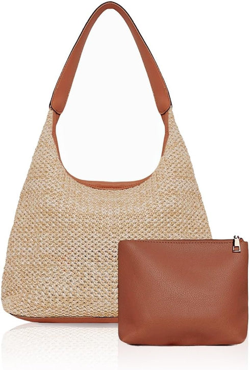 Straw Tote Bag for Women - Boho Tote Handbags for Summer 2024...