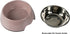 M&BGWPP Melamine Plastic Dog Food Bowl, Non Skid Base?Anti-Slip Pet Feeder Bowls, 2-in-1 Removable Stainless Steel Pet Water&Food Bowl for Dogs an...