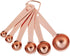 Copper Plated Stainless Steel Measuring Spoons Set, 6 Piece - 1/8 tsp & 1 tbsp, Fits Spice Jars...