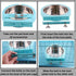 Crate Dog Cat Bowls, Removable Stainless Steel Hanging Pet Cage Bowls for Kennel, Crate Food Water Feeder Bowls with Bolt Holder for Cat, Puppy, R...