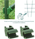50X Plant Trellis Cane Connector, Climbing Rattan Stent Accessories Plant Connector Stake Clip for Garden Orchard Tomato Cage 11mm (7/16 inch)...