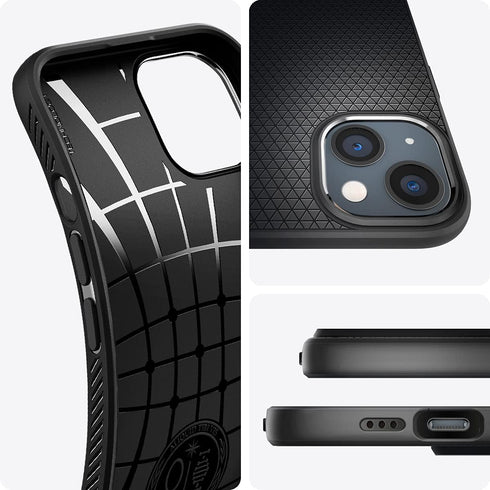 Spigen Liquid Air Armor Designed for iPhone 13 Case (2021) - Matte Black......
