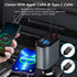 Retractable Car Charger, 4 in 1 Fast Cell Phone Automobile Chargers, with 2.7ft Retractable Cables and 2 USB Ports, Compatible with iPhone15/14/13...