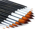 Transon 13pcs Round Paint Brush Set Synthetic Bristle Complete Round Brush Set for Watercolor Acrylic Gouache Ink Tempera...