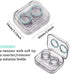 4 Pack Flip Top Clear Contact Lens Case Travel Kit, Cute Contact Case Holder with Tweezers Remover Tool, Contact Lens Soak Storage Kit for Travel ...