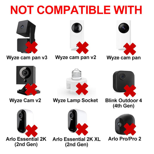 2Pack 20FT Power Extension Cable for Wyze Cam V3/V4/OG/V3 Pro,Blink,Arlo Essential,Eufy,SimpliSafe,Blink Mini Pan(Not for Wyze Pan v3), Charging P...