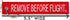 AIXEPA 5x Remove Before Flight Red/White Key Chain 5.5" x 1" by (5 Pack)...