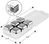 COSIEST 6PCS Whiskey Stones Stainless Steel Ice Cubes, Reusable Metal Ice Stones, Freezer Storage Tray for Beer Wine Cooler, Pub Bar Accessories...