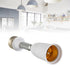 1Pc White E26/E27 Light Bulb Socket Extender Adapter 180 Degree Bendable Light Fixture E26/E27 to E26/E27 Base Adjustable E26/E27 to E26/E27 Socke...
