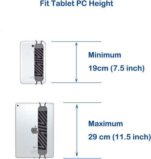TFY Security Hand-Strap Compatible with Tablets, iPad 10th Gen & Air 5 & Air 4 & Mini 6 & Pro 9.7 in, Pro 11 in - Samsung Galaxy Tab & Note - Goog...