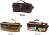 Camping Travel Cooking Utensils Organizer Travel Bag with Net Pockets, Portable Pouch for BBQ Camp Cookware Kitchen Kit,13x5.1x4.9inch (Oxford Clo...