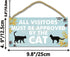 TOARTi Funny Cat Wood Sign 12.5x25cm Cat Gift for Cat Lover Gifts Black Cat Wooden Plaque Lovely Black Cat Room Decor Cat Door Sign Funny Cat Gift...