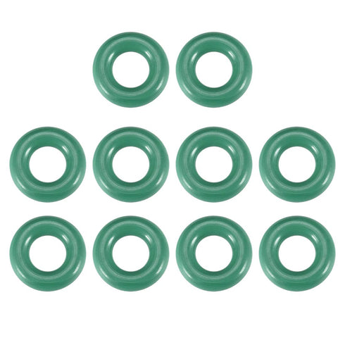 uxcell Fluorine Rubber O-Rings, 13mm OD 6mm ID 3.5mm Width FKM Seal Gasket for Machinery Plumbing, Green, Pack of 10...