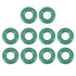uxcell Fluorine Rubber O-Rings, 13mm OD 6mm ID 3.5mm Width FKM Seal Gasket for Machinery Plumbing, Green, Pack of 10...