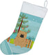 Caroline's Treasures BB4269CS Merry Christmas Tree Chow Chow Cream Christmas Stocking Fireplace Hanging Stockings Christmas Season Party Decor Fam...
