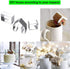 MEMOVAN Mini Gingerbread House Cookie Cutter Kit 3pcs Christmas Christmas Cookie Cutters 3D Stainless Steel Chocolate Little House Biscuit Mold Fo...