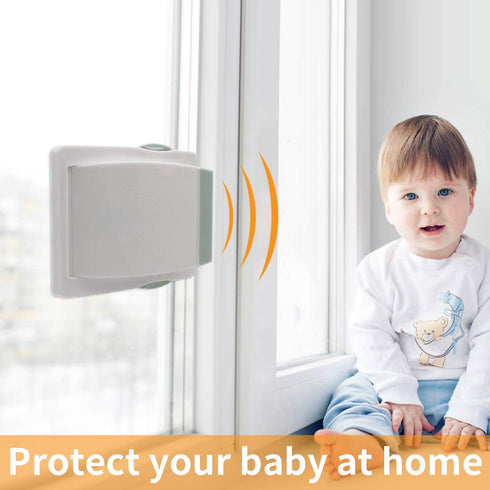 Goodv Child Proof Window Sliding Door Lock 2 Grey Packs (Suit for Working Space Over 0.42in and Under 1.18in) Security Your Baby Safe and Protect ...