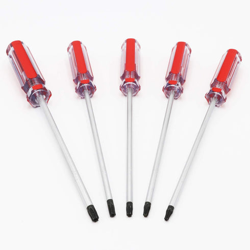 T15 T20 T25 T27 T30 Torx Screwdriver Set, 6inch Magnetic Torx Driver Star Bit Screwdrivers for Computer Repairing, Automobile Tools and Home Appli...