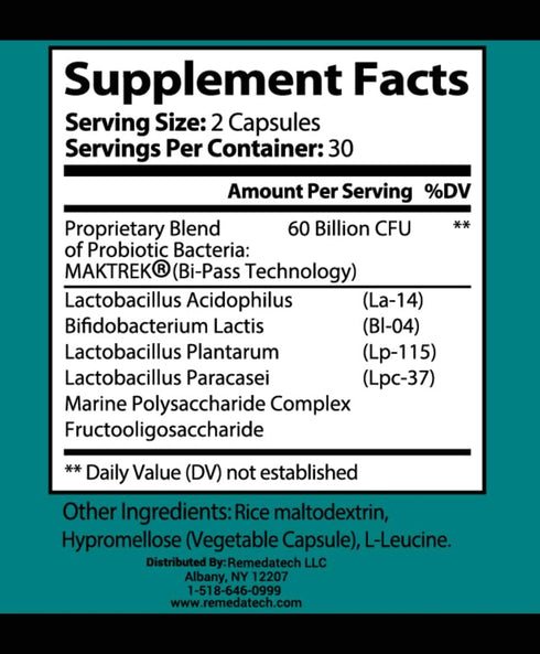 Prebiotic + Probiotic for Women and Men, Gas, Bloating, Diarrhea Constipation, Gut, Digestive and Urinary Health, Immune Support, 60 Capsules...