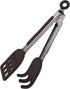 Mini Easy-Grip Waffle Tongs Holder, Non-Slip Handle,Black...