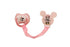 Disney Cudlie Minnie Mouse Baby Girl 4 Pack of 2 Pacifiers & 2 Clips with Sugar & Spice Print...