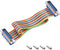 uxcell IDC Rainbow Wire Flat Ribbon Cable DB25 Male to DB25 Male Connector 2.54mm Pitch 11.8inch Length...
