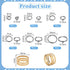 PH PandaHall 920 Pcs 4/5/6/7/8/10mm Iron Split Rings Double Loop Jump Ring Diameter for Jewelry Making Gunmetal...