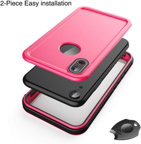 Cozycase Waterproof Case for iPhone XR, Shockproof Full-Body Rugged Bumper Case with Built-in Screen Protector for Apple iPhone XR 6.1 Inch 2018 R...