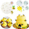 JeVenis Bumble Bee Cake Decoration Set - Bumble Bee & Daisy Flower Fondant Molds for Baby Shower & Gender Reveal Parties...
