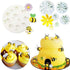 JeVenis Bumble Bee Cake Decoration Set - Bumble Bee & Daisy Flower Fondant Molds for Baby Shower & Gender Reveal Parties...