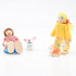 Wooden Doll House People of 8 Miniature Figures and 2 Pets, Dollhouse Dolls Family Set- Dollhouse Accessories for Girls Toddler Kids Pretend Play ...
