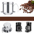 Zopsc Vietnamese Coffee Drip Filter Maker Stainless Steel Coffee Filter Cup Infuser Home Coffee Maker(Silver)...