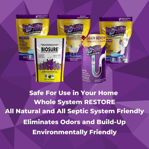 SeptiComplete Liquid Pods: 6-Month Septic Tank Enzymes Treatment and Drain Line Solutions: For RV Septic Tank Treatment, Disposable Toilet Cleanin...