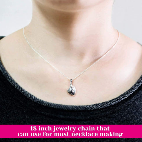 36 Pack Chain Necklace Bulk for Jewelry Making, Cridoz Necklace Jewelry Chains Silver Plated Necklace Chains for Necklace Jewelry Making, 1.2 mm (...