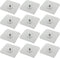 12PCS 6x6cm/2.36x2.36inch Plastic Metal Clear Sticky Wall Mounted No Trace Screw Hooks for Hanging Kitchenware and Key and Hat...