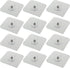 12PCS 6x6cm/2.36x2.36inch Plastic Metal Clear Sticky Wall Mounted No Trace Screw Hooks for Hanging Kitchenware and Key and Hat...