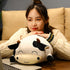 WUYU Cow Plush Pillow, Adorable Stuffed Animal Plush Toy, Soft Cow Hugging Pillow for Kids Boys Girls (Squinting,13.7in)...