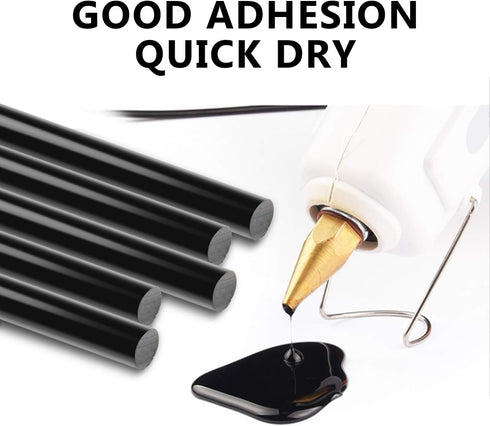 ENPOINT 72 Pack Black Hot Glue Sticks Bulk, 0.27x4" Mini Hot Glue Sticks for Car Dent Repair Handmade DIY Art Craft Home Office Project Craftwork ...