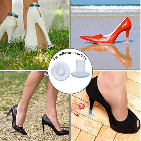 High Heel Protectors, OOTSR High Heel Stoppers for Any Weddings & Outdoor Events Protecting Shoe Heels, Stop Sinking at Grass/Gravel/Bricks and Cr...