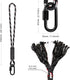BeneLabel Poseidon Series Sewn Prusik Loops Ropes, Safety, 19", Diameter 2/5", 2 Pack, Black...