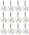 Actpe 12pcs White Rose Flower Shower Curtain Hooks, Rustproof Metal, Home Decorative, Bathroom, Living Room, Bedroom, Kid's Room...