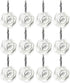 Actpe 12pcs White Rose Flower Shower Curtain Hooks, Rustproof Metal, Home Decorative, Bathroom, Living Room, Bedroom, Kid's Room...