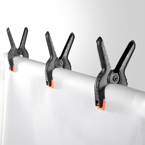 Spring Clamps 12 Packs, Spring Clips 3.5 inch Spring Clamp for Crafts and Professional Backdrop Clips, Plastic Clamps Clips for Backdrop Stand, He...