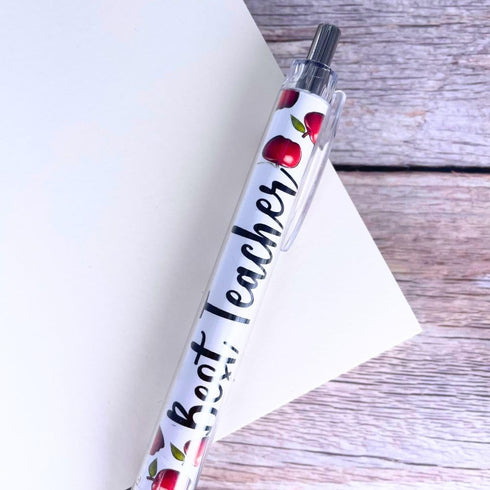 YJ PREMIUMS 8PC Teacher Pen | Fun Cute Funny Cool Best Pens for Teacher Set Pack Teach Love Inspire Writing School Sayings Preschool Appreciation ...