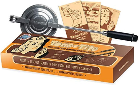 Sandwich Grill - Handheld Pie Iron, Sandwich Maker, Hand Toaster, Panini and Sandwich Press for Hand Made Hot Sandwiches and Pies - Perfect for St...