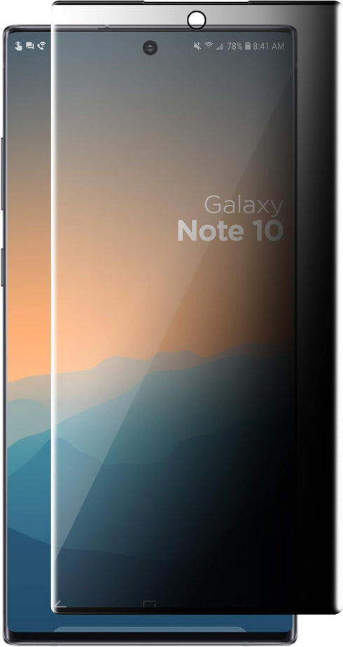 magglass Galaxy Note 10 Privacy Screen Protector - Anti Spy Fingerprint Resistant Tempered Glass Guard for Samsung Note 10 (Case Compatible) (NOT ...