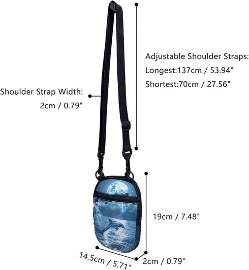 Crossbody Bag for Women and Men, Belt Bag with Adjustable Strap Cell Phone Case with Back Zipper Pocket...